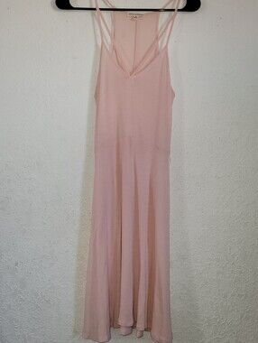 Light Pink Sleeveless Mini Dress with Double Straps